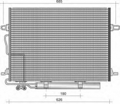 MAGNETI MARELLI 350203438000 -  Конденсатор, кондиционер